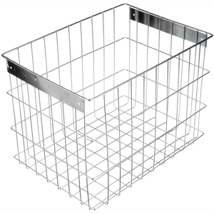 BASKET ELECTROPOLISH STAINLESS STEEL 16-1/2 X 11-3/4 X 12-1/4, PRICE EACH FOR QTY 1-4 by Marlin Steel Wire Products Inc BASKET ELECTROPOLISH STAINLESS STEEL 16-1/2 X 11-3/4 X 12-1/4, PRICE EACH FOR QTY 1-4 by Marlin Steel Wire Products Inc