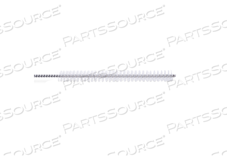 0.27" 16" L TWISTED STAINLESS STEEL ANTIMICROBIAL NYLON BRISTLE CHANNEL CLEANING BRUSH by Key Surgical