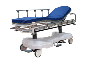 AMICO TITAN TRANSPORT STRETCHER WITH 550LBS CAPACITY OFFERS ADJUSTMENT WITH HEIGHT, BACK ELEVATION, KNEE ELEVATION, TRENDELENBURG AND REVERSE-TRENDELENBURG POSITIONS. INCLUDES LOW HEIGHT, DUAL OXYGEN TANK STORAGE, CPR FUNCTION, 8-INCH TENTE½ SWIVEL CASTERS, 5TH WHEEL, AND RA by Amico Accessories