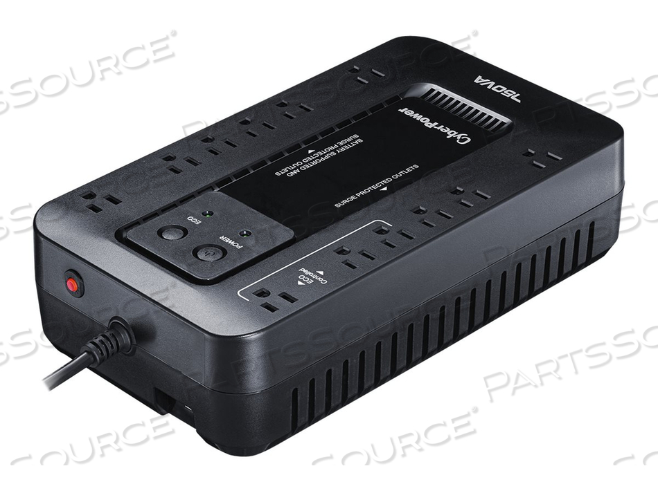 ECOLOGIC SERIES EC750G, UPS, AC 120 V, 450 WATT, 750 VA, USB, OUTPUT CONNECTORS: 12 by CyberPower