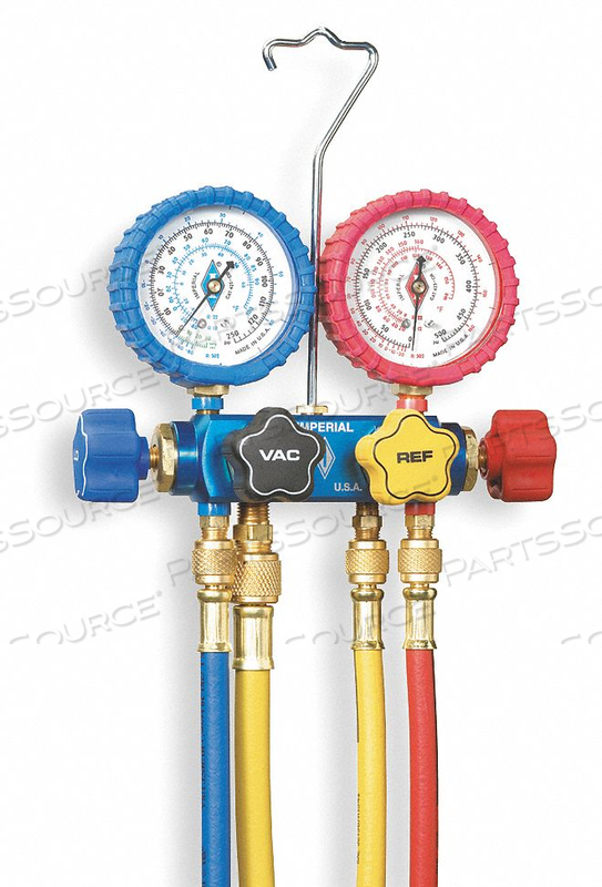 MECHANICAL MANIFOLD GAUGE SET 4-VALVE by Imperial MECHANICAL MANIFOLD GAUGE SET 4-VALVE by Imperial