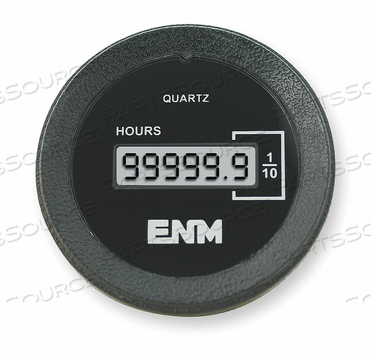 HOUR METER LCD FLUSH ROUND REMOTE SIGNAL by ENM HOUR METER LCD FLUSH ROUND REMOTE SIGNAL by ENM