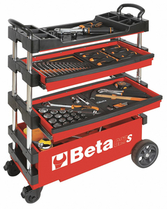 TOOL BOX TROLLEY WITH HANDLE RED by Beta