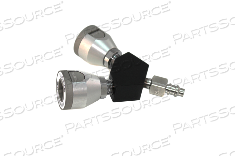 PURITAN Y-BLOCK, MALE QC INLET X FEMALE COUPLER OUTLETS, VAC by Bay Corporation