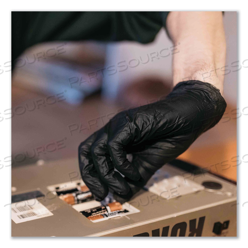 DISPOSABLE GLOVES NITRILE XL BLK by Ammex