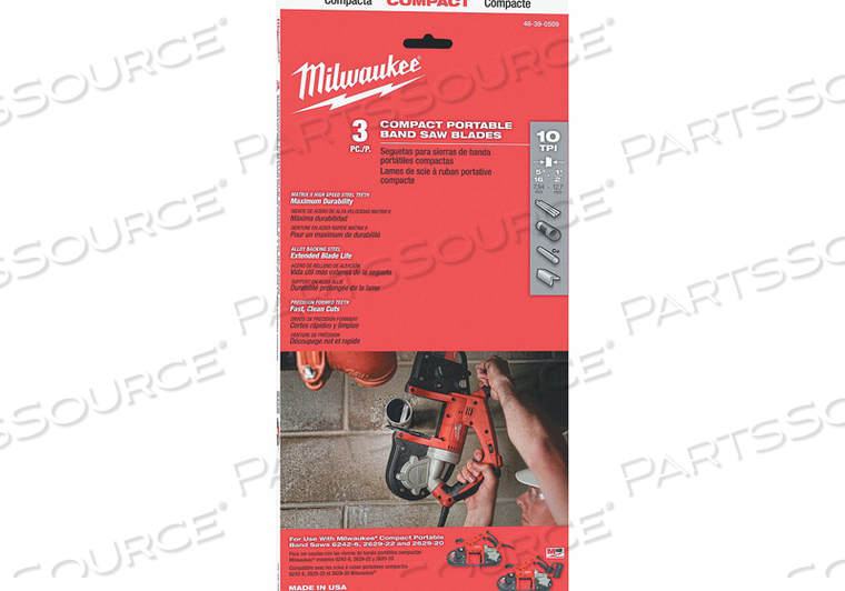 PORTABLE BAND SAW BLADE 2-FT 11-3/8 IN. L X 1/2 IN. W by Milwaukee Electric Tools