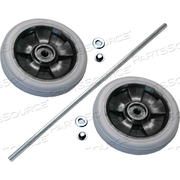 8" WHEEL KIT W/AXLE FOR HYGEN MICROFIBER CLEANING CART by Rubbermaid Medical Division 8" WHEEL KIT W/AXLE FOR HYGEN MICROFIBER CLEANING CART by Rubbermaid Medical Division