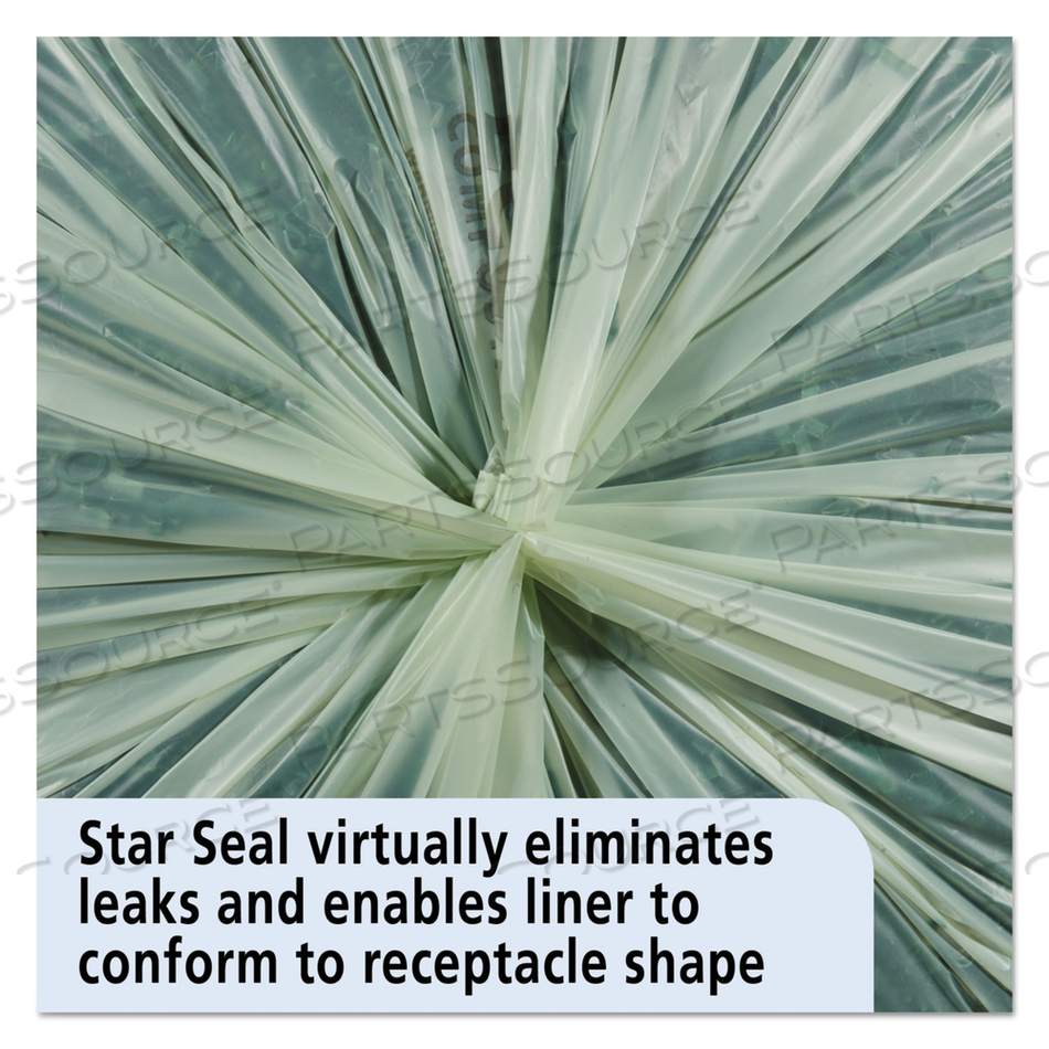 ECOSAFE-6400 BAGS, 64 GAL, 0.85 MIL, 48" X 60", GREEN by Envision ECOSAFE-6400 BAGS, 64 GAL, 0.85 MIL, 48" X 60", GREEN by Envision