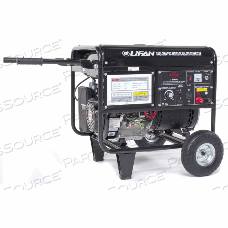 LIFAN POWER USA, 4000 WATTS, WELDER/GENERATOR COMBO, GASOLINE, ELECTRIC/RECOIL START, 120V 