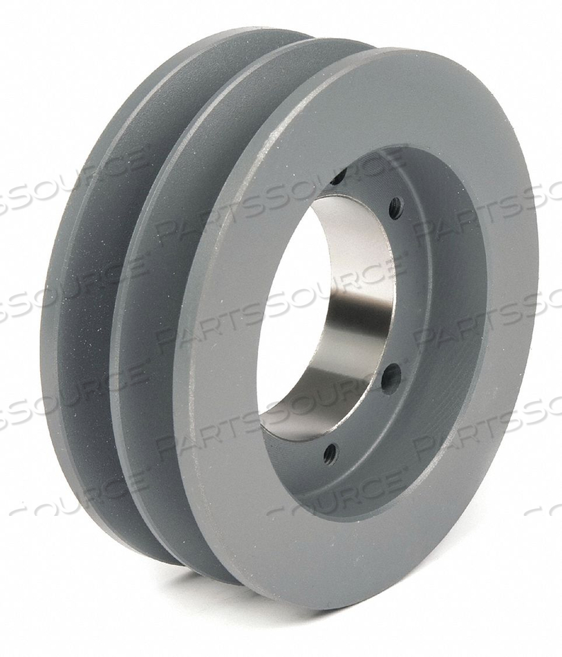 STANDARD V-BELT PULLEY, BUSHED BORE, 2 GROOVE, 5.5 IN OD, FOR 5V/5VX BELT SECTION by TB Wood's