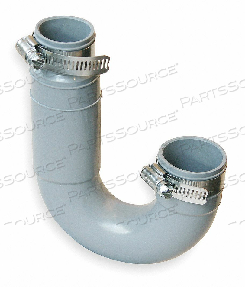 FLEXIBLE P-TRAP, PVC, FOR 1 1/4 IN PIPE, 2 CLAMPS INCLUDED by Fernco FLEXIBLE P-TRAP, PVC, FOR 1 1/4 IN PIPE, 2 CLAMPS INCLUDED by Fernco