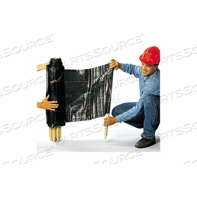 COMFITWEAR SILT FENCE, 3' X 100', BLACK by Hygrade Safety Supplies