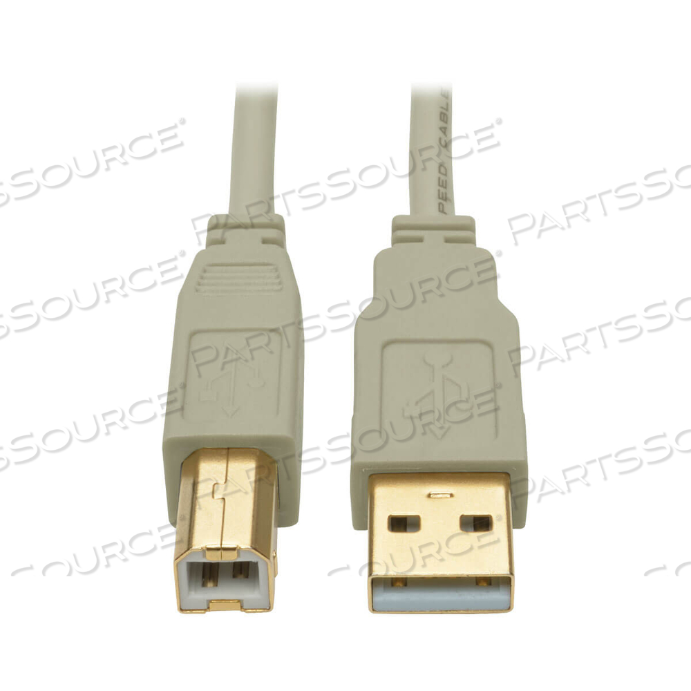 15FT USB 2.0 HI-SPEED A/B CABLE M/M 28/24 AWG 480 MBPS BEIGE 15' by Tripp Lite