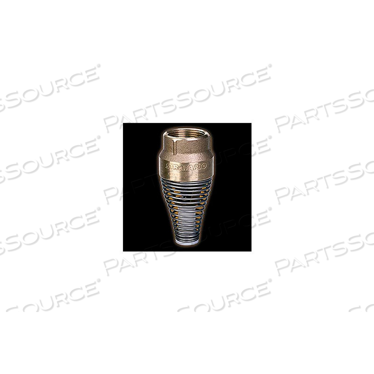 3/4" FNPT BRASS FOOT VALVE WITH BUNA-S RUBBER POPPET 