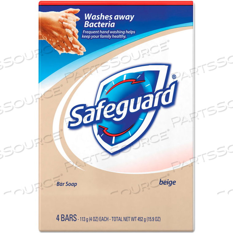 SAFEGUARD ANTIBACTERIAL DEODORANT BATH SOAP, 4 OZ. BAR 48/CASE by United Stationers Supply
