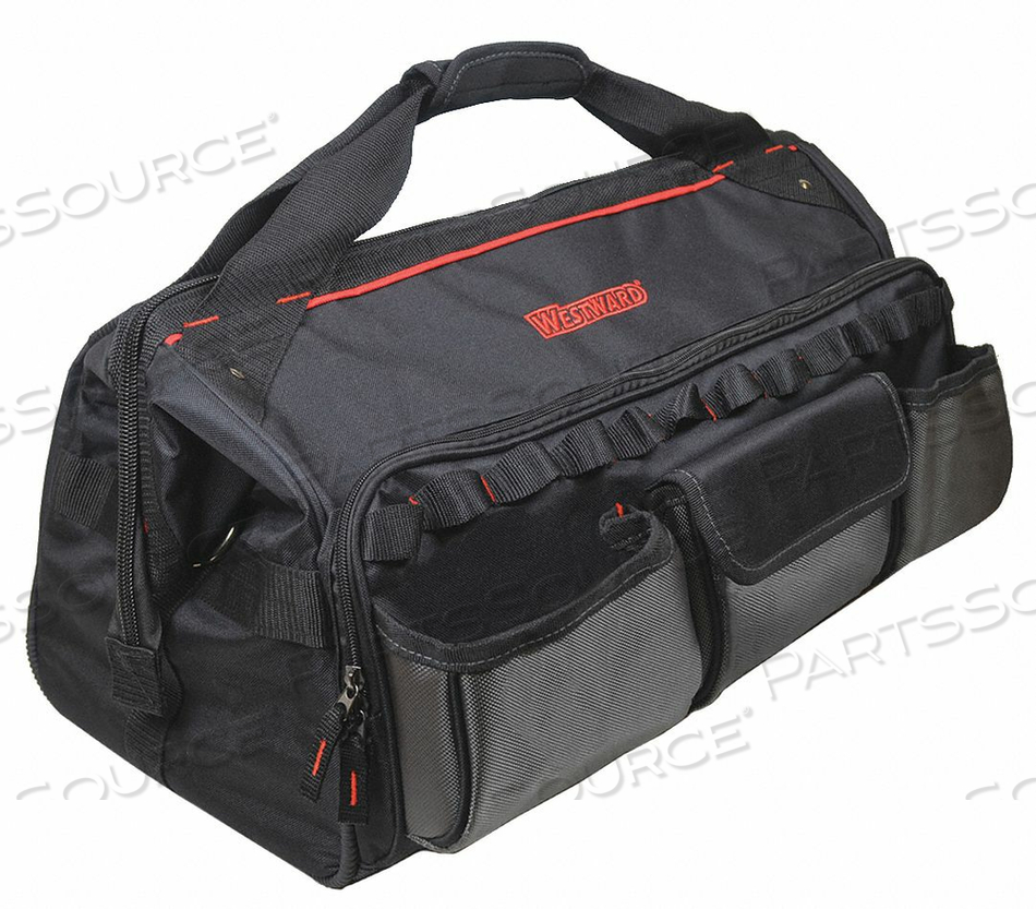 WIDE-MOUTH TOOL BAG 11 POCKETS 22X12-1/2 by Westward WIDE-MOUTH TOOL BAG 11 POCKETS 22X12-1/2 by Westward