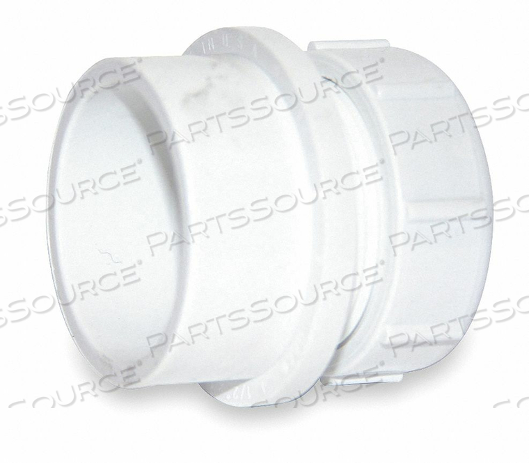 TRAP ADAPTER, SCHEDULE 40, 2 IN X 2 IN FITTING PIPE SIZE, MALE SPIGOT X FEMALE SOCKET, WHITE by Charlotte Pipe And Foundry Co.