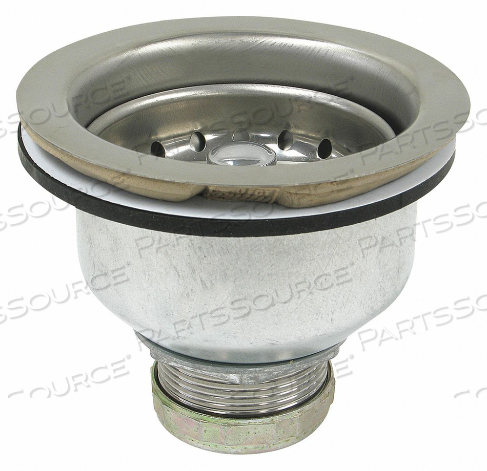 SINKSTRAINER D1-1/2 SS GALVS CHROME by Perfect Putty