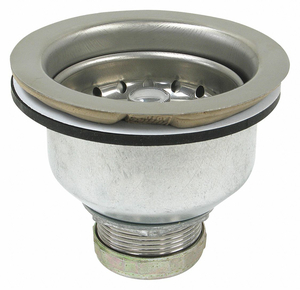 SINKSTRAINER D1-1/2 SS GALVS CHROME by Perfect Putty