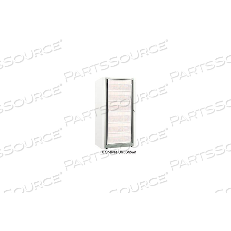 ROTARY FILE CABINET COMPONENTS, BASE ADDER UNIT, LETTER, 8-HIGH, LIGHT GRAY by Datum Filing