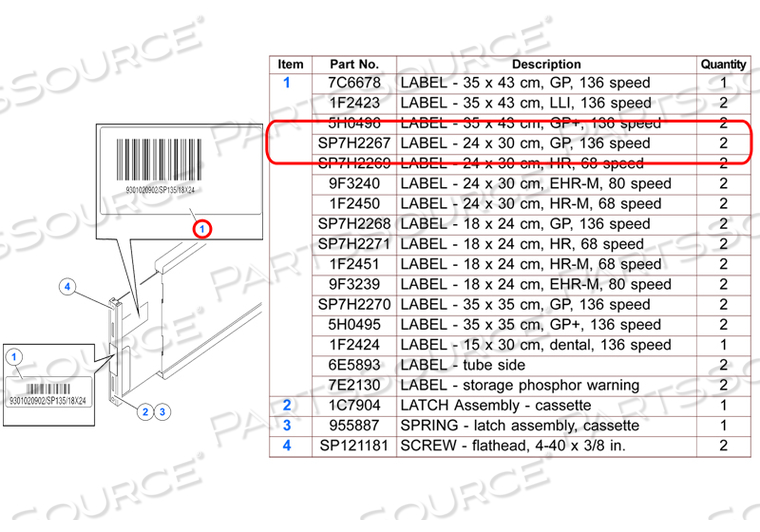 SP136/24X30 BARCODE - EXP 