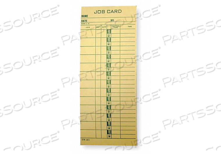 JOB COST TIME CARD PK1000 by Amano JOB COST TIME CARD PK1000 by Amano