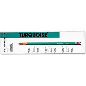 TURQUOISE DRAWING PENCIL - 2B LEAD GRADE - 1.98 MM - DOZEN by Prismacolor