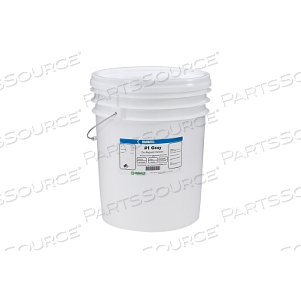 MAGNAVIS DRY METHOD NON-FLUORESCENT MAGNETIC POWDER, 10 LB, PAIL, GRAY by Magnaflux MAGNAVIS DRY METHOD NON-FLUORESCENT MAGNETIC POWDER, 10 LB, PAIL, GRAY by Magnaflux