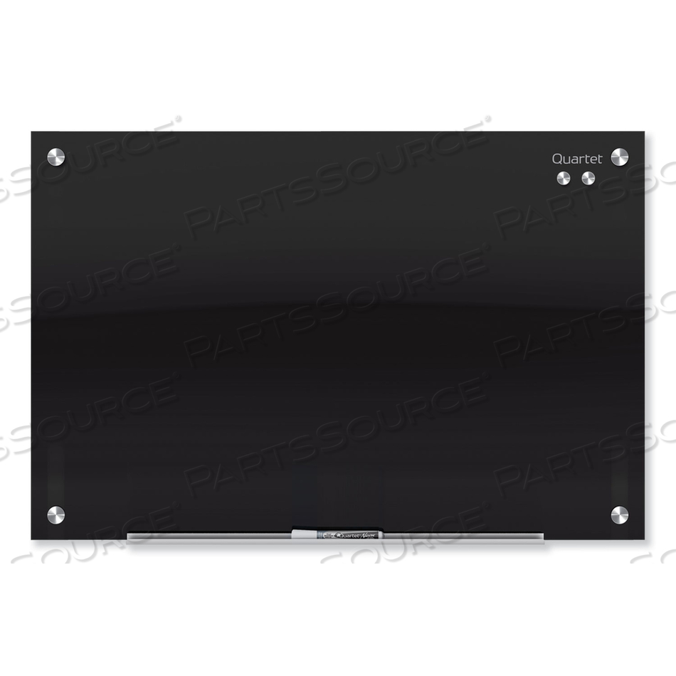 INFINITY BLACK GLASS MAGNETIC MARKER BOARD, 96 X 48 by Quartet INFINITY BLACK GLASS MAGNETIC MARKER BOARD, 96 X 48 by Quartet