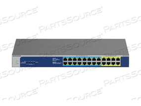 GS524UP, SWITCH, UNMANAGED, 8 X 10/100/1000 (POE+) + 16 X 10/100/1000 (POE++), DESKTOP, RACK-MOUNTABLE, POE++ (480 W), AC 100, 230 V by Netgear