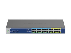 GS524UP, SWITCH, UNMANAGED, 8 X 10/100/1000 (POE+) + 16 X 10/100/1000 (POE++), DESKTOP, RACK-MOUNTABLE, POE++ (480 W), AC 100, 230 V by Netgear