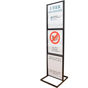 POSTER STANDS SIGN HOLDER 22"W X 28"H BLACK by Asia Sources Inc.