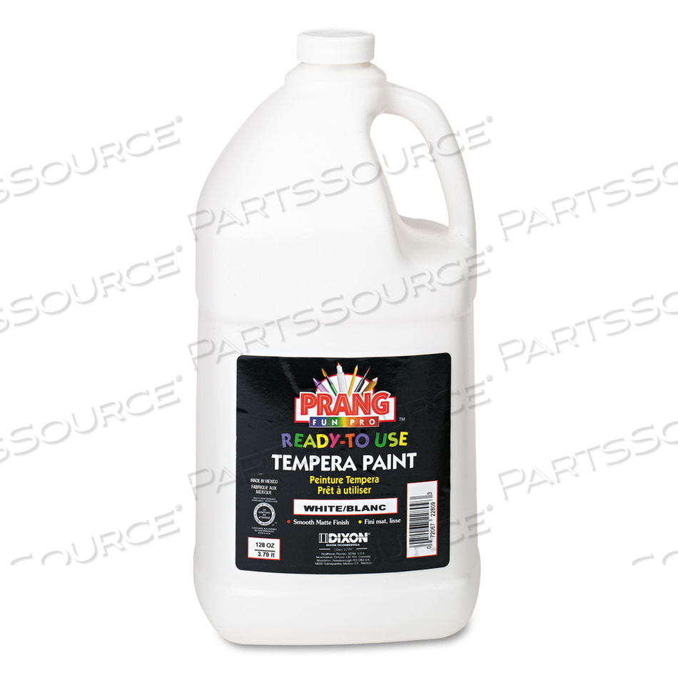 PRANG TEMPERA PAINT, READY-TO-USE, NONTOXIC, 1 GALLON, WHITE by Prang