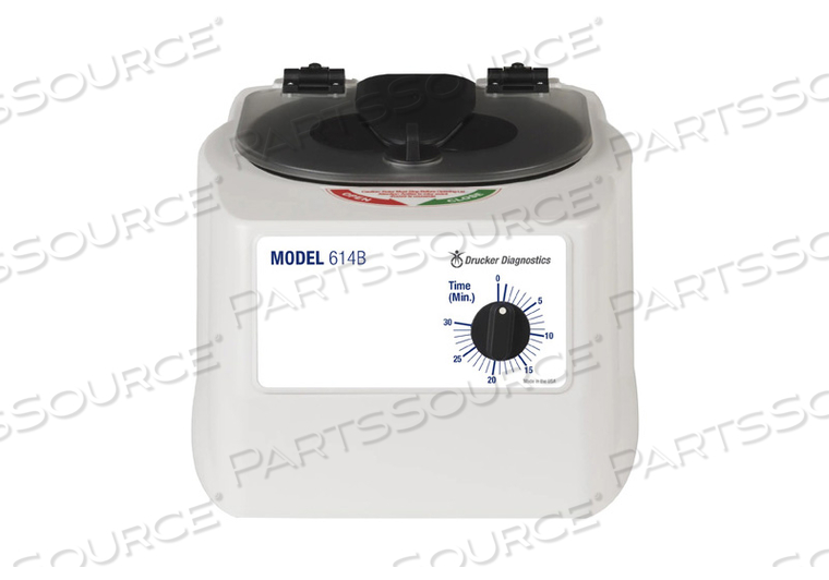 3250RPM FIXED ANGLE SINGLE-SPEED CENTRIFUGE by Drucker Diagnostics, Inc. (formerly QBC Diagnostics)