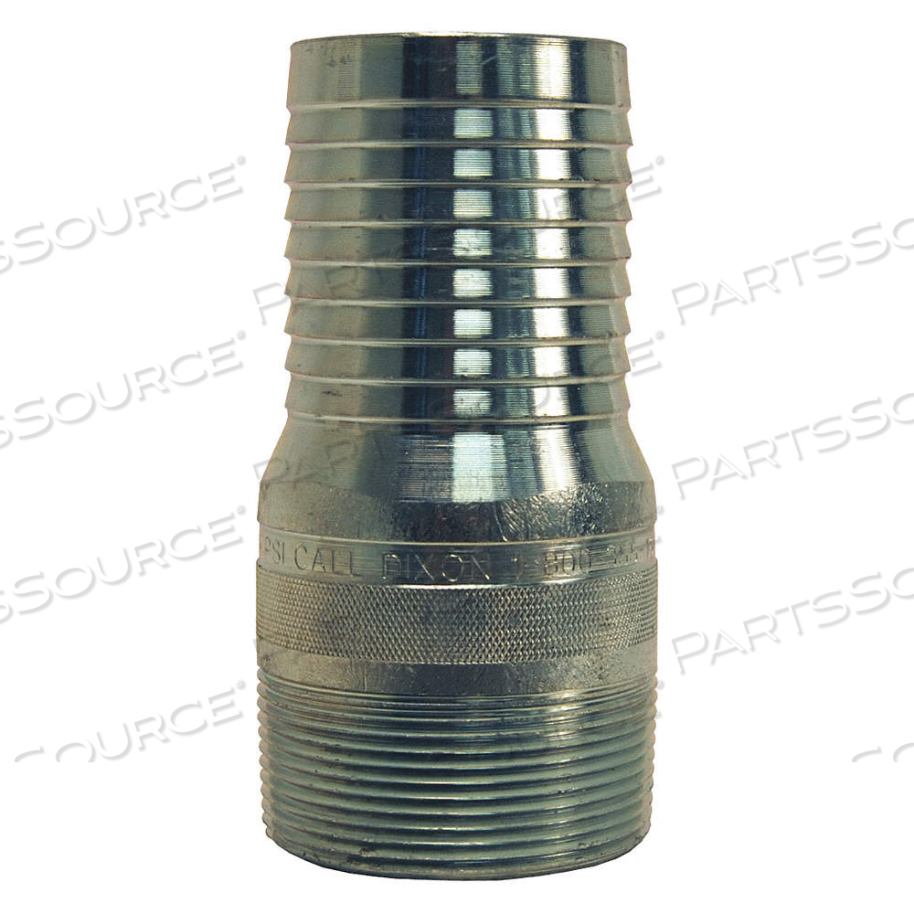 KING NIPPLE NPT THREADED PLATED ST 1 by Dixon Valve and Coupling