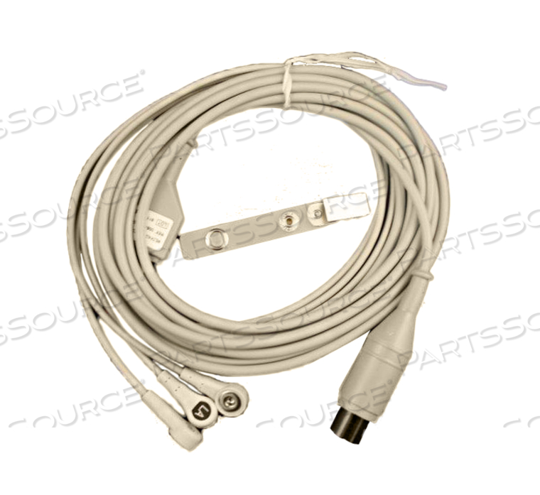 WELCH ALLYN COMPATIBLE DIRECT-CONNECT ECG CABLE 3 LEADS SNAP BAG OF 1 