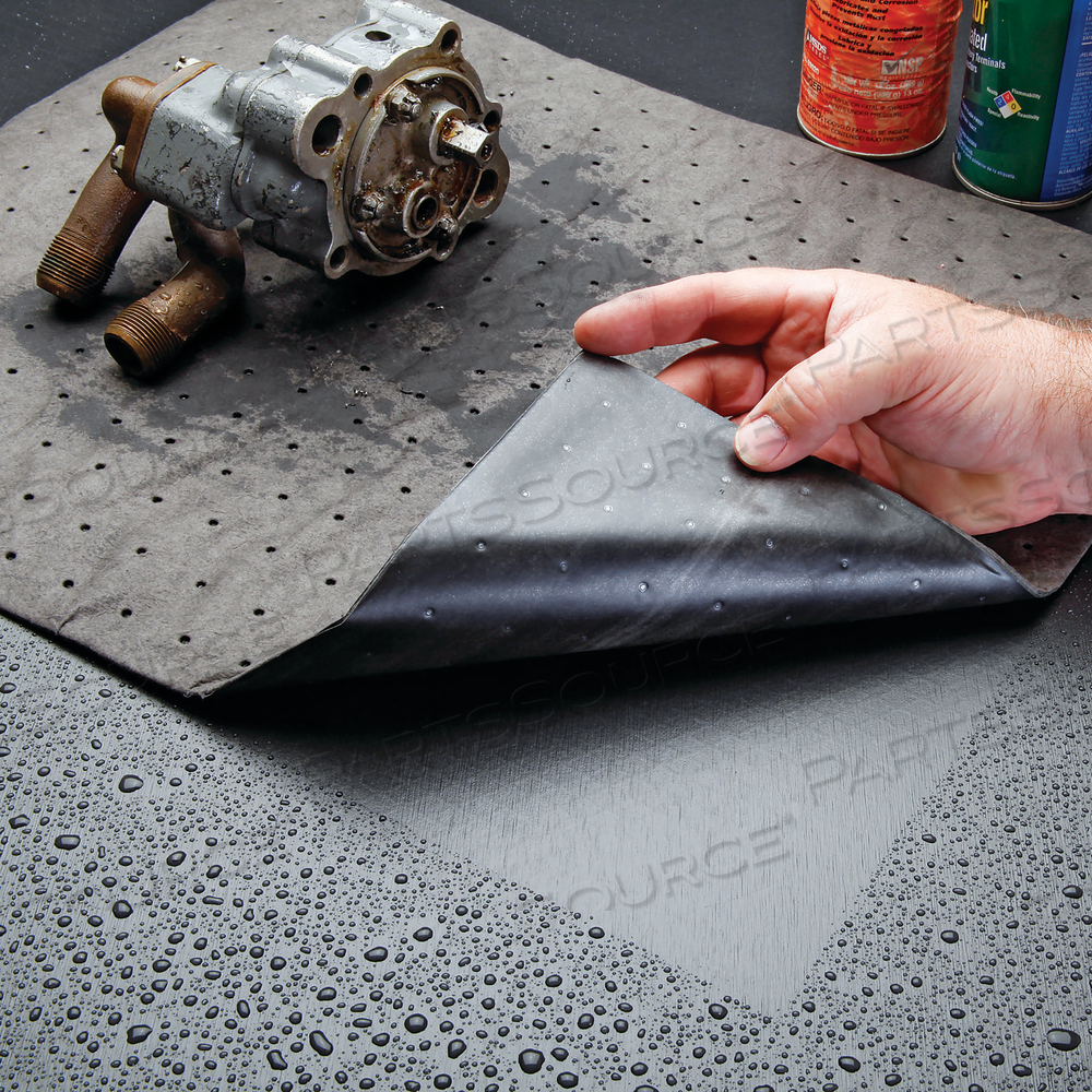 PIG ABSORBENT MAT ROLL WITH POLY BACKING by New Pig Corporation PIG ABSORBENT MAT ROLL WITH POLY BACKING by New Pig Corporation