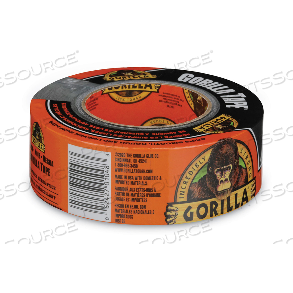 GORILLA TAPE, 3" CORE, 1.88" X 30 YDS, BLACK by Gorilla Glue
