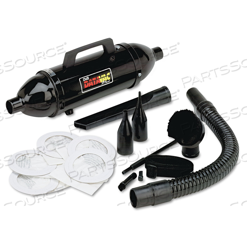 HANDHELD STEEL VACUUM/BLOWER, 0.5 HP, BLACK by Metrovac