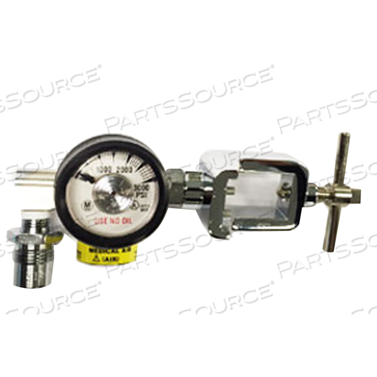 50 PSI, 15 LPM PRESSURE COMPACT GAS REGULATOR WITH CGA950 YOKE 90 ELBOW by Ohio Medical, LLC