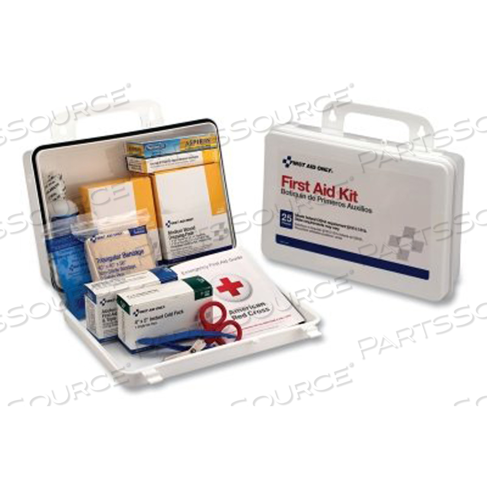 25 PERSON ANSI PLUS FIRST AID KIT, WEATHERPROOF PLASTIC CASE, WALL MOUNT by Pac-Kit