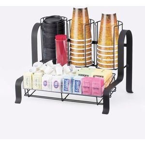 SOHO CONDIMENT ORGANIZER 15-3/4"W X 12"D X 12"H BLACK by Cal Mil Plastics