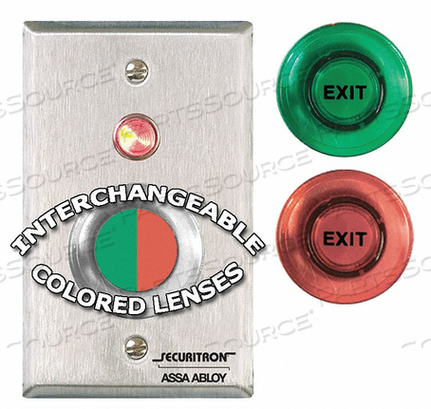 PUSH TO EXIT BUTTON WALL MOUNTED by Securitron PUSH TO EXIT BUTTON WALL MOUNTED by Securitron