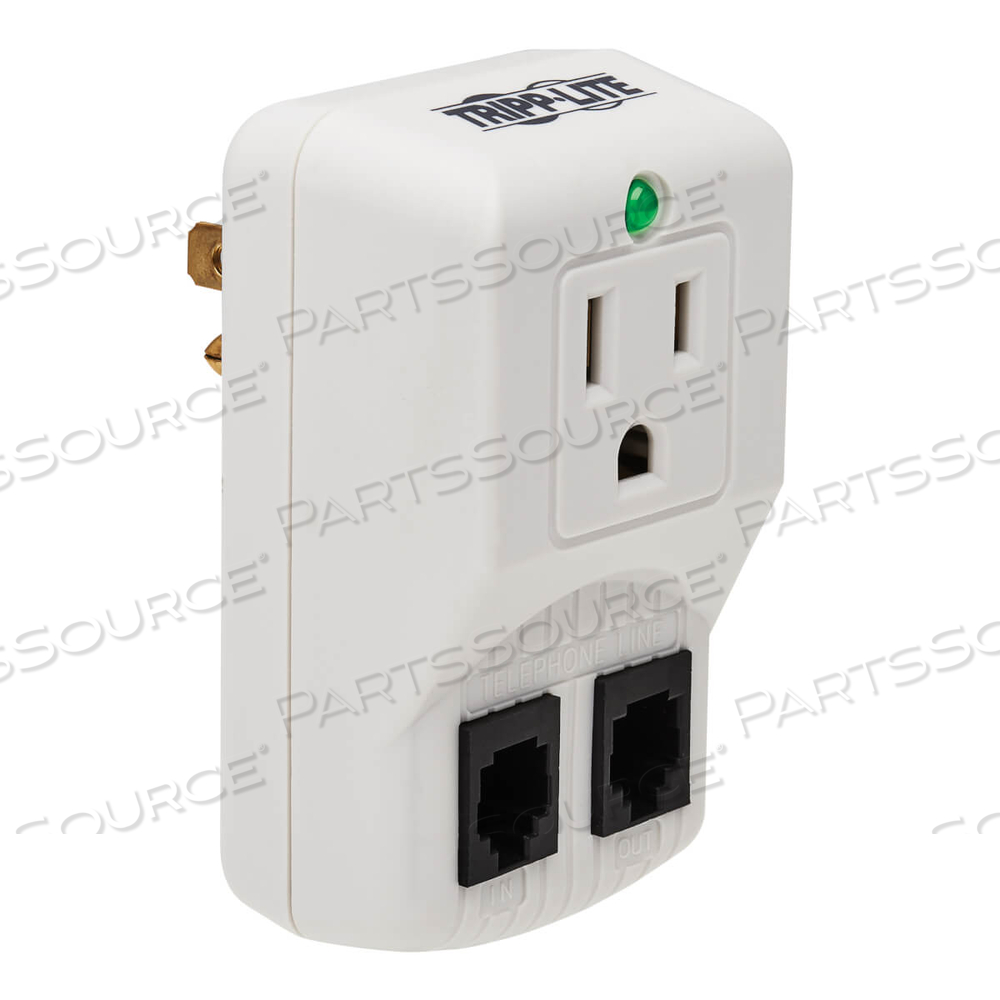 NOTEBOOK SURGE PROTECTOR WALLMOUNT DIRECT PLUG IN 1 OUTLET RJ11 by Tripp Lite NOTEBOOK SURGE PROTECTOR WALLMOUNT DIRECT PLUG IN 1 OUTLET RJ11 by Tripp Lite