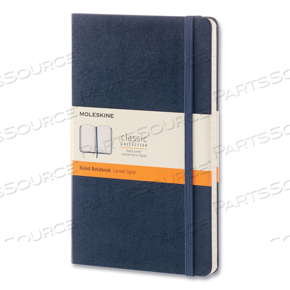 CLASSIC COLLECTION HARD COVER NOTEBOOK, 1 SUBJECT, DOTTED RULE, SAPPHIRE BLUE COVER, 8.25 X 5, 240 SHEETS by Moleskine