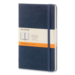 CLASSIC COLLECTION HARD COVER NOTEBOOK, 1 SUBJECT, DOTTED RULE, SAPPHIRE BLUE COVER, 8.25 X 5, 240 SHEETS by Moleskine