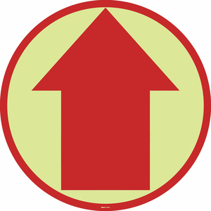 FLOOR SIGN DIRECTIONAL ARROW 17 X17 by Strance, Inc.