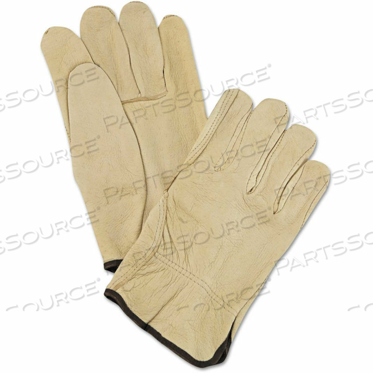 3400L UNLINED PIGSKIN DRIVER GLOVES, CREAM, LARGE, 12 PAIRS by MCR Safety 3400L UNLINED PIGSKIN DRIVER GLOVES, CREAM, LARGE, 12 PAIRS by MCR Safety