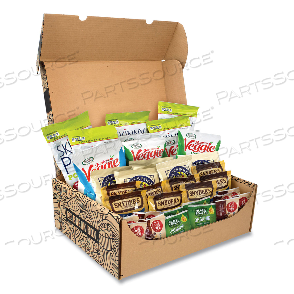 HEALTHY SNACK BOX, 37 ASSORTED SNACKS 