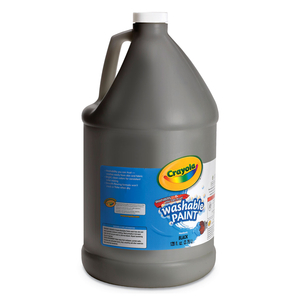 WASHABLE PAINT, BLACK, 1 GAL BOTTLE by Crayola